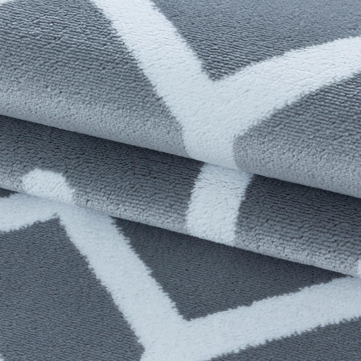 Webteppich Grau Costa 140x200 cm - Grau, Design, Textil (140/200cm)