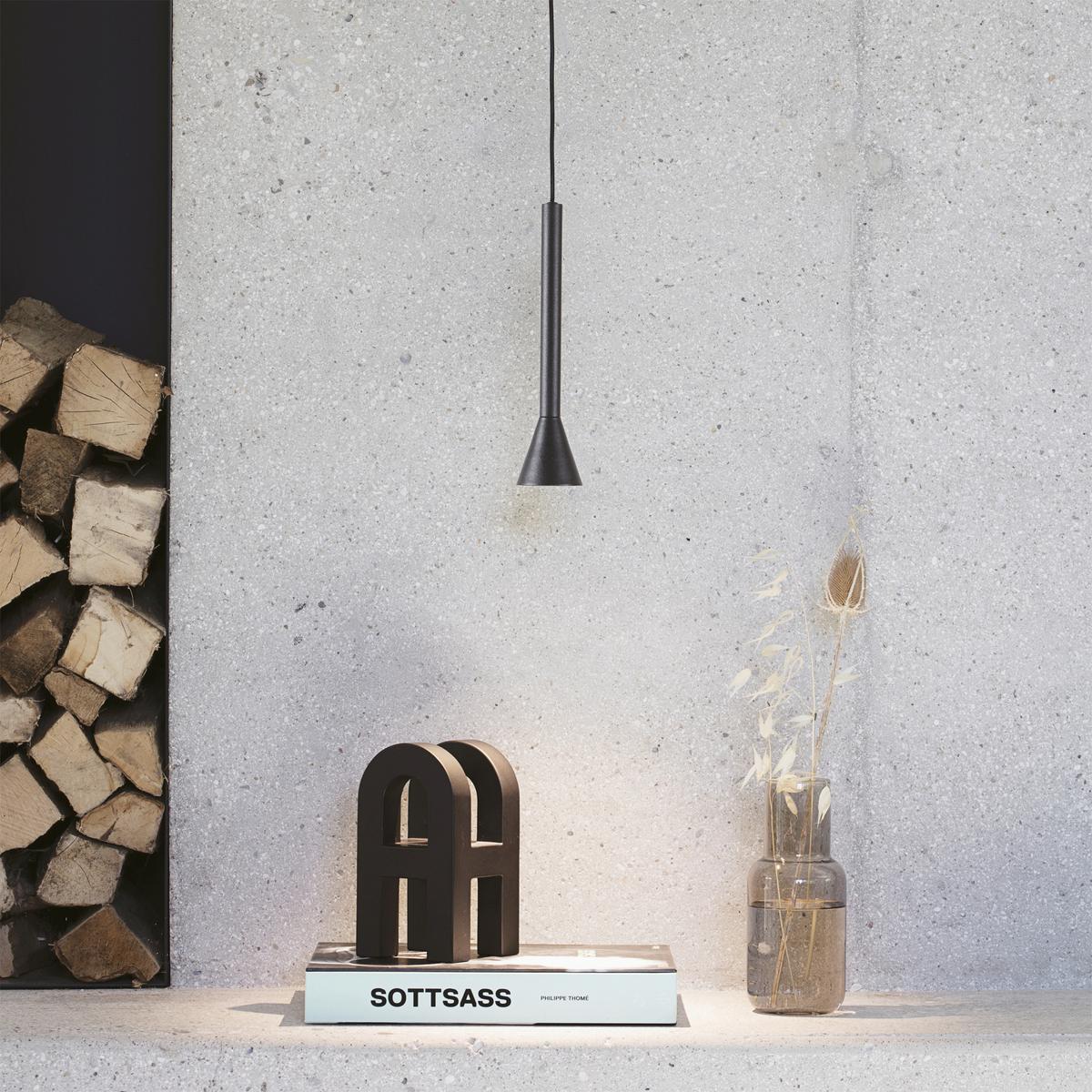 LED-Hängeleuchte Nero Schwarz D: 6 cm - Schwarz, Design, Metall (6/50,5/243cm) - Ideal Lux