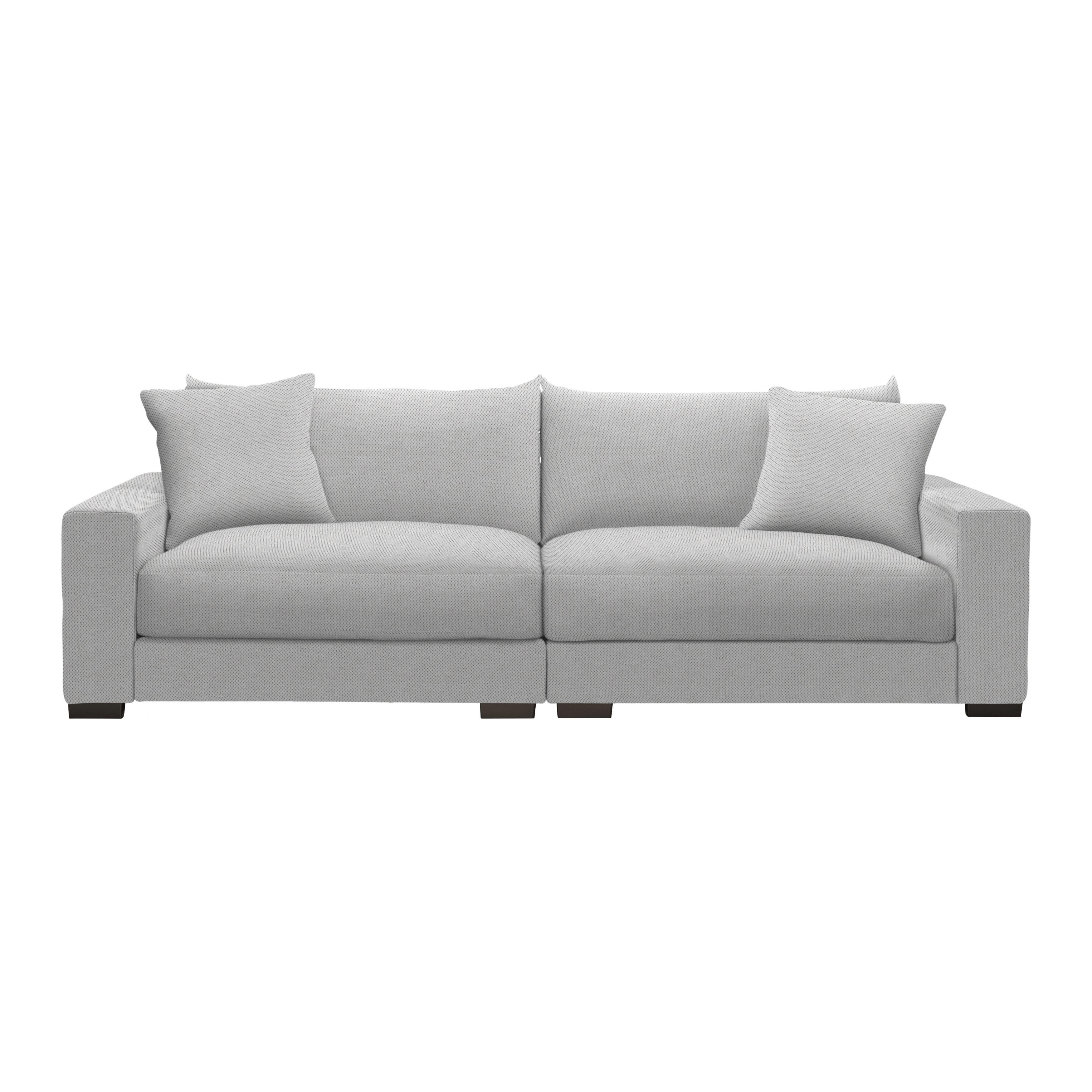 Mega pohovka PEDRO 1200, šedobéžová - šedobéžová, Moderní, kov/dřevo (261/83/124cm) - Mömax