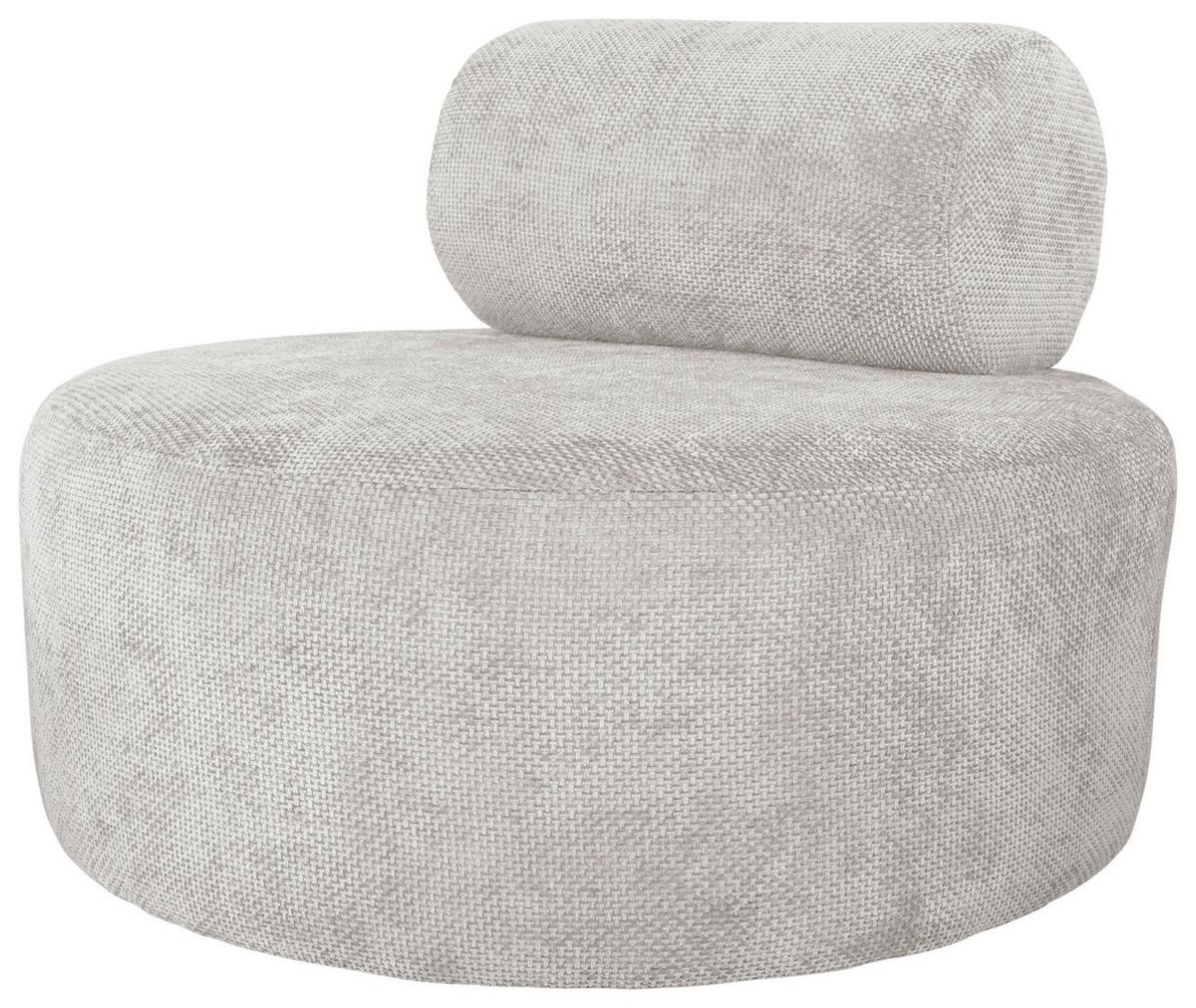 Relaxsessel Moss Weiß B: 88 cm - Schwarz/Weiß, Basics, Textil (88/70/88cm) - Livetastic