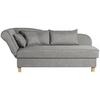Recamiere Selma Hellgrau Links Mit Bettkasten+schlaffunktion - Buchefarben/Hellgrau, Design, Textil (190/88/82cm) - Max Winzer