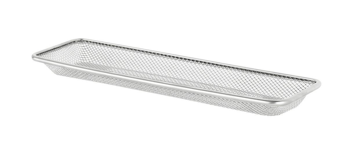 ODKLÁDACÍ MISKA NA TUŽKY MESH - barvy stříbra, kov (31/9,5/3cm) - Homezone