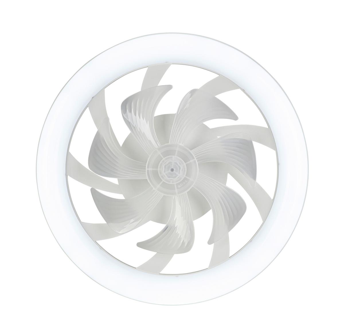 Deckenventilator Carl - Weiß, Basics, Kunststoff (48/12cm) - Luca Bessoni