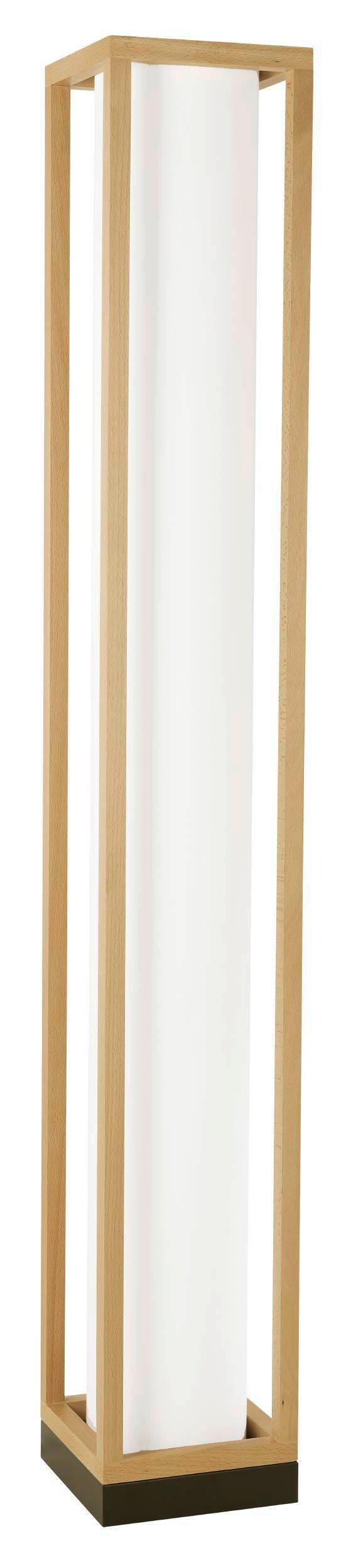 STEHLEUCHTE 390103 GRANADOS - Schwarz/Braun, Natur, Holz/Textil (20/20/140cm) - Eglo