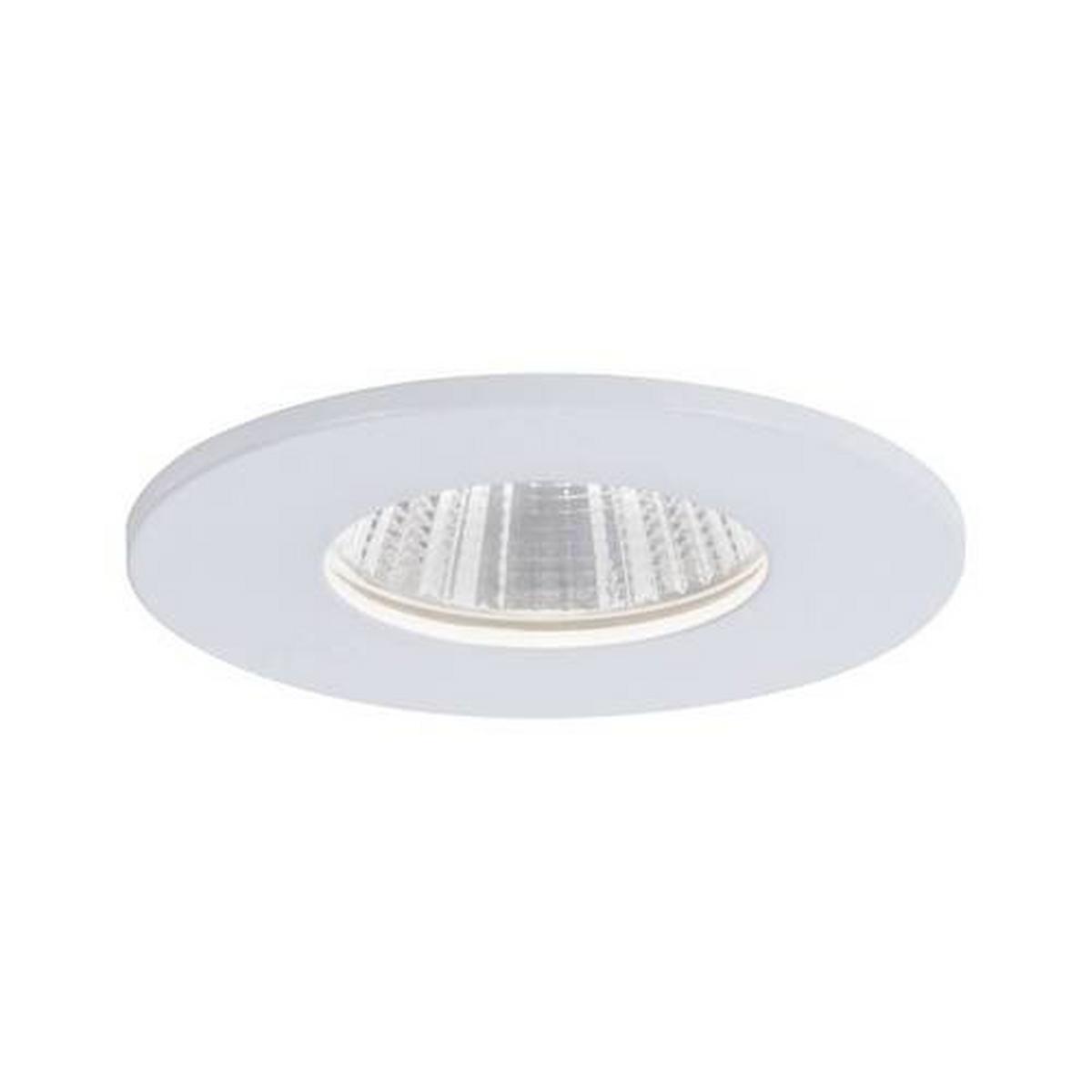 Einbauspot Ø 8 Cm Weiß - Weiß, Design, Kunststoff/Metall (8cm) - Paulmann