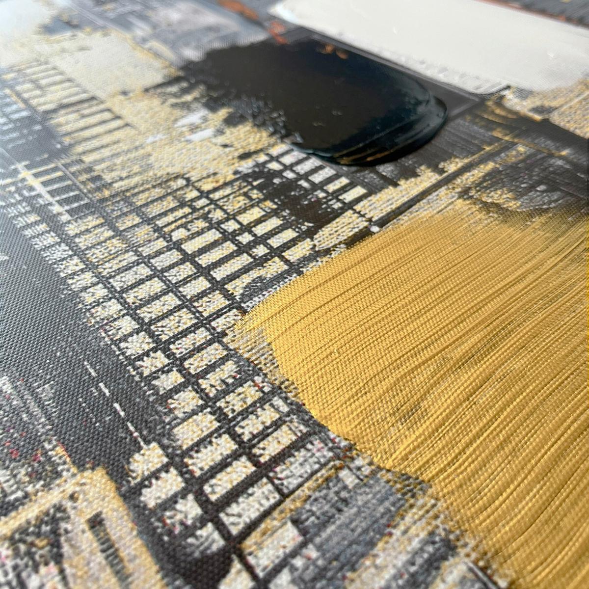 OBRAZ NA PLÁTNE CITYSCAPE - viacfarebná, Basics, drevo/textil (70/100cm)