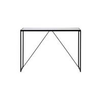 Konsolentisch Glam Console Schwarz/Weiß B: 30 cm - Schwarz/Weiß, KONVENTIONELL, Holzwerkstoff/Metall (111/30/76cm) - Livetastic