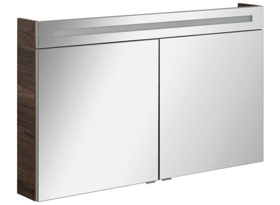Spiegelschrank B.clever 120 cm Ulme - Ulmefarben, MODERN, Glas/Holzwerkstoff (120/71/16cm) - Fackelmann Spiegelschrank B.clever 120 cm Ulme - Ulmefarben, MODERN, Glas/Holzwerkstoff (120/71/16cm) - Fackelmann