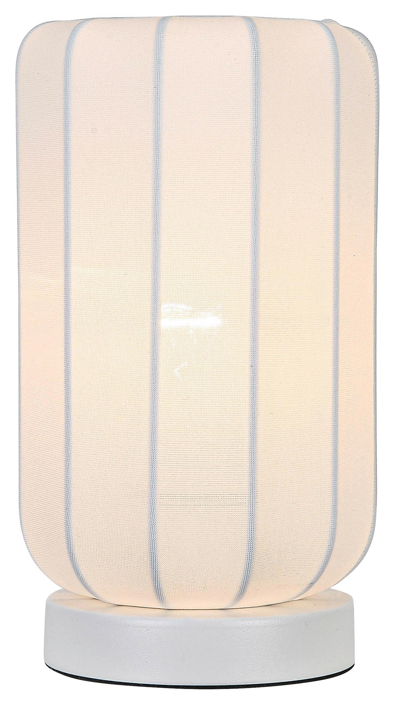 STOLNÍ LAMPA STOIU - bílá, Moderní, kov/textil (14/24,5cm) - Mömax