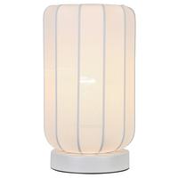 STOLNÁ LAMPA STOIU - biela, Modern, kov/textil (14/24,5cm) - Mömax