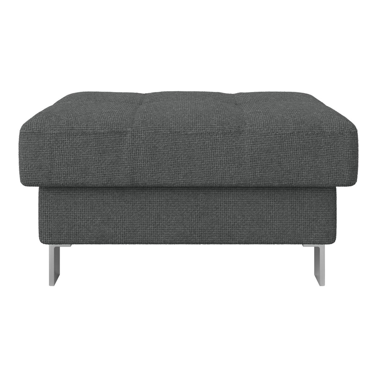 Hocker Savona - Anthrazit, MODERN, Textil (90/44/73cm) - Ondega
