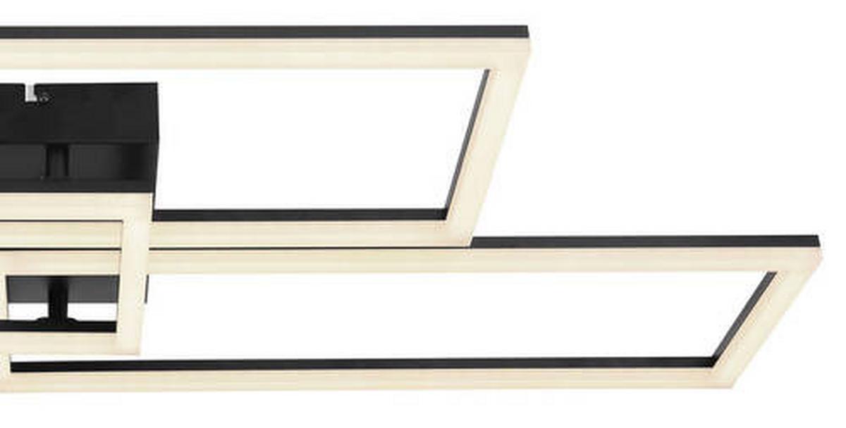 LED-Deckenleuchte 67247-58sh - Opal/Schwarz, Design (90/40/8cm) - Globo