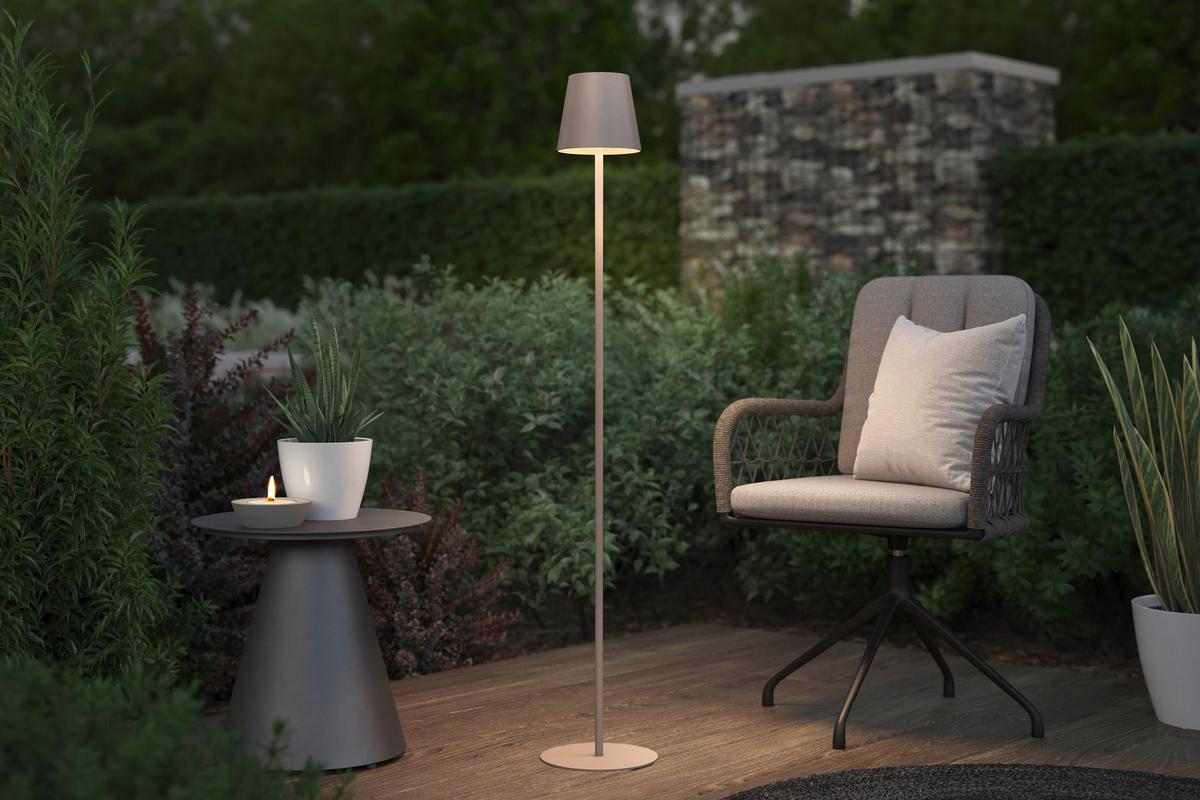 VONKAJŠIE LED SVIETIDLO AUSI - antracitová, Modern, kov/plast (22/130cm) - Modern Living