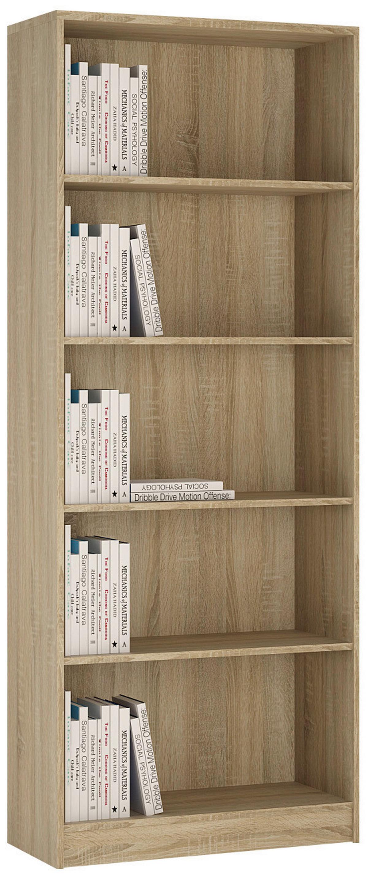 Regal 4-You B 74 cm, Eiche Dekor - Sonoma Eiche, MODERN, Holz (74/189,5/35,2cm)