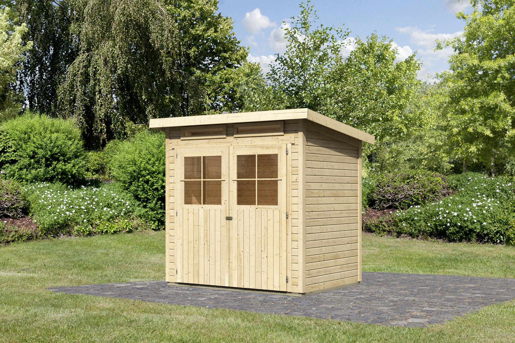 Gartenhaus 203x156x220 cm - Naturfarben, Basics, Holz (203/156/220cm) - Karibu