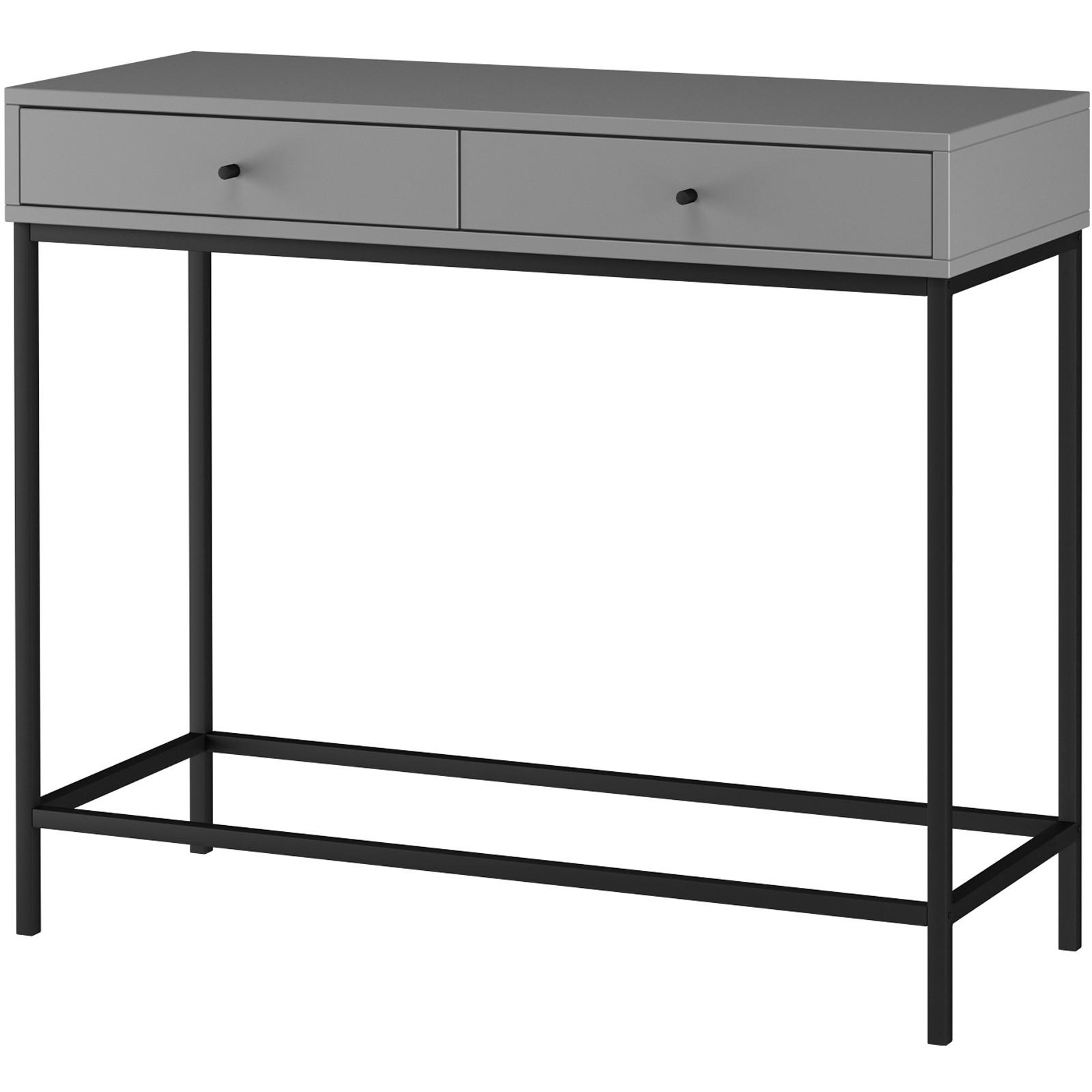 Konsole Celine Grau 90 cm - Schwarz/Grau, Design, Holzwerkstoff (90/76/35cm) - MID.YOU