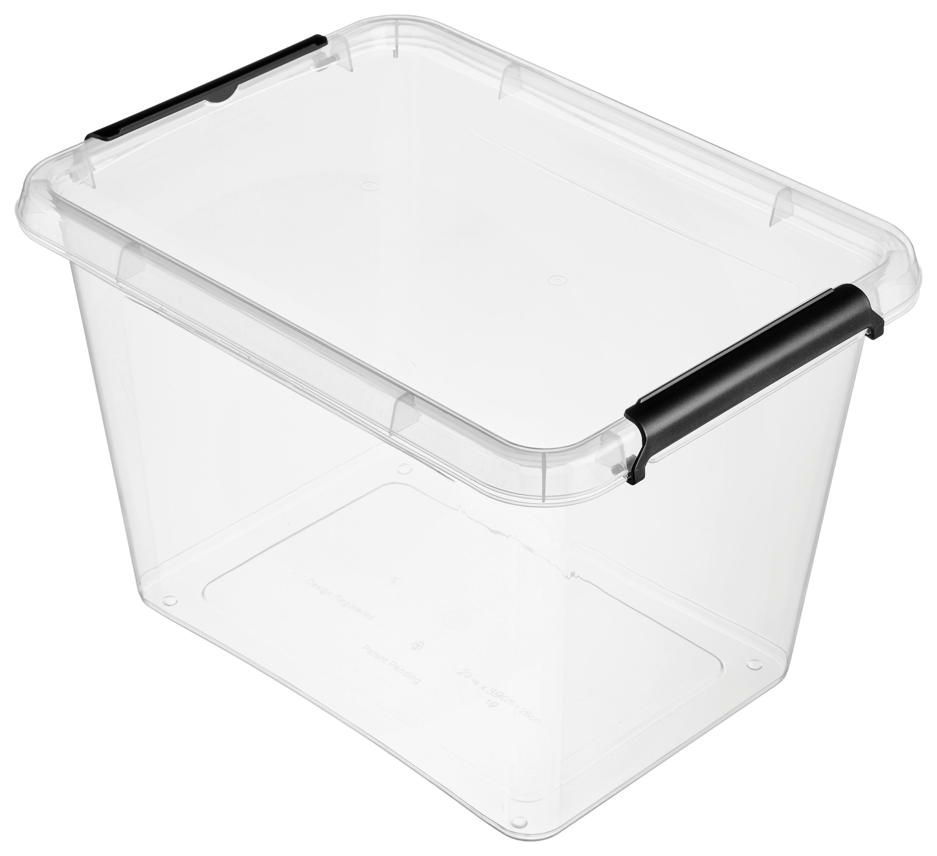 BOX S VEKOM SVEN 19L - priehľadné/čierna, Konventionell, plast (39/29/26,5cm) - Based