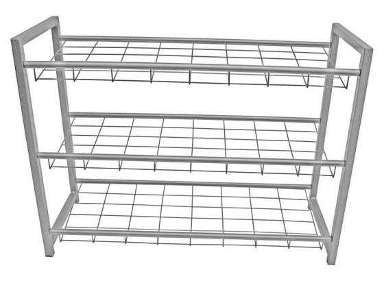 Cipőspolc Shoe - Ezüst, modern, Fém (80/60/30cm) - Homezone Cipőspolc Shoe - Ezüst, modern, Fém (80/60/30cm) - Homezone