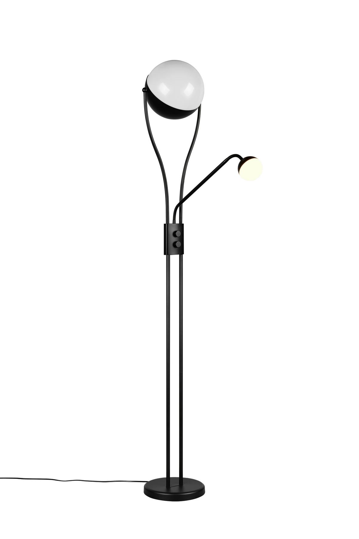 LED-Stehleuchte 478310232 Chris - Schwarz/Weiß, Design, Kunststoff/Metall (30/180cm) - Trio Leuchten