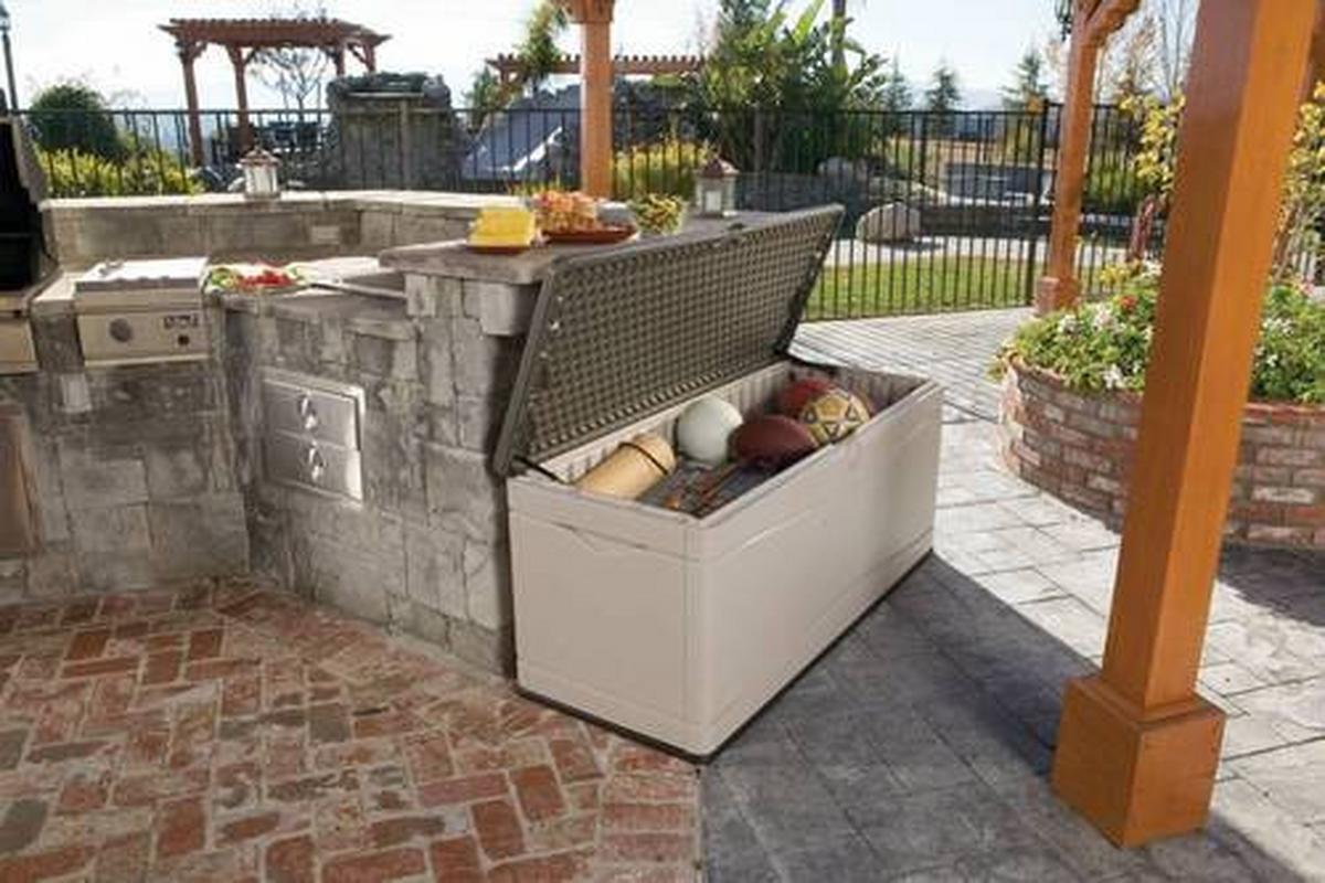Kissenbox Kissenbox XXL 495 L - Grau, Basics, Kunststoff (153/68/61cm)