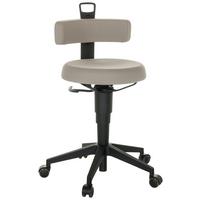 Bürohocker Top Work Flex - Schwarz/Grau, Basics, Kunststoff/Textil (40/74-86/46cm) - MID.YOU