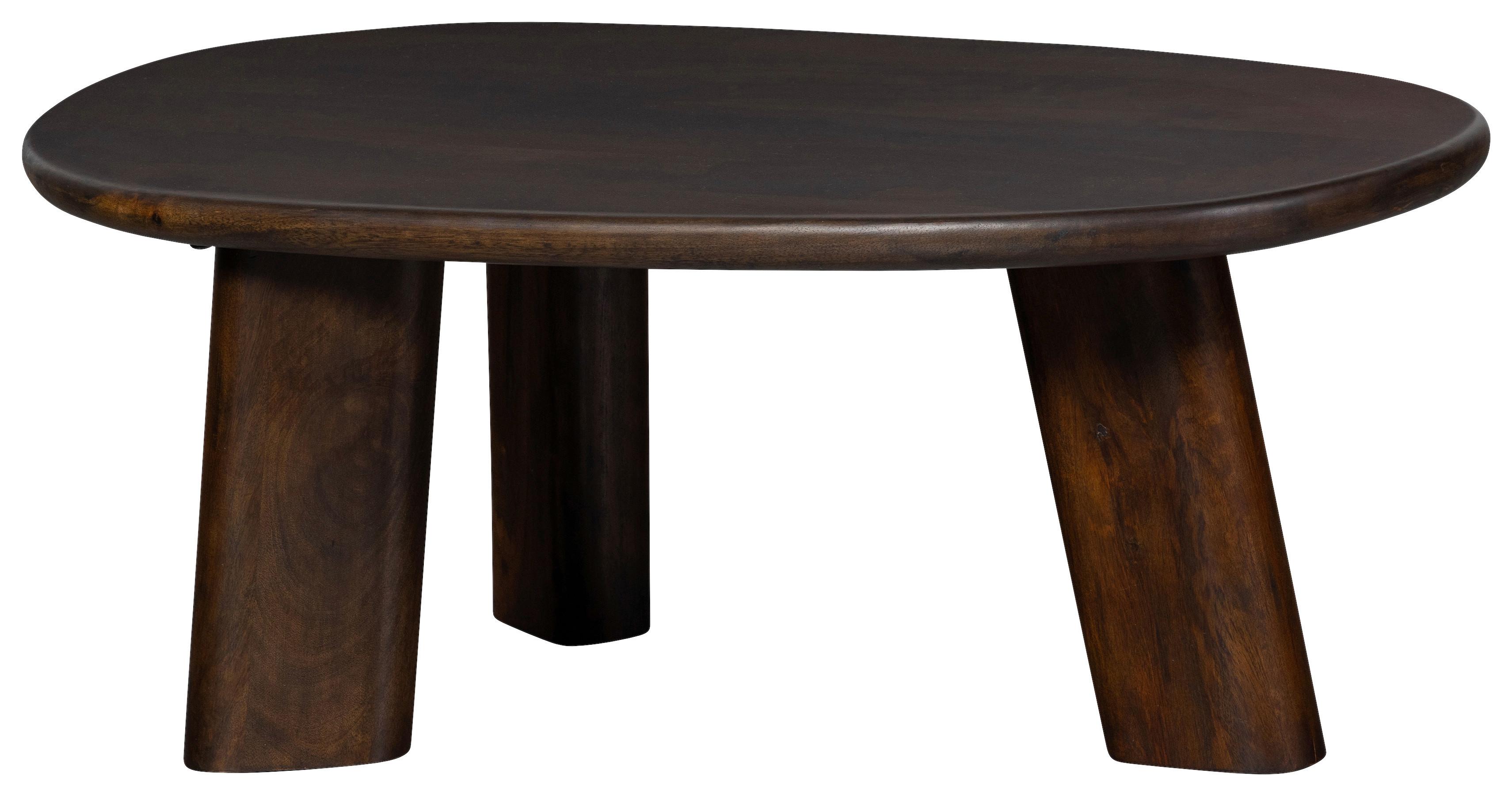 COUCHTISCH Roundly Walnussfarben L: 110cm - Walnussfarben, Design, Holz (110/60/40cm) - Livetastic