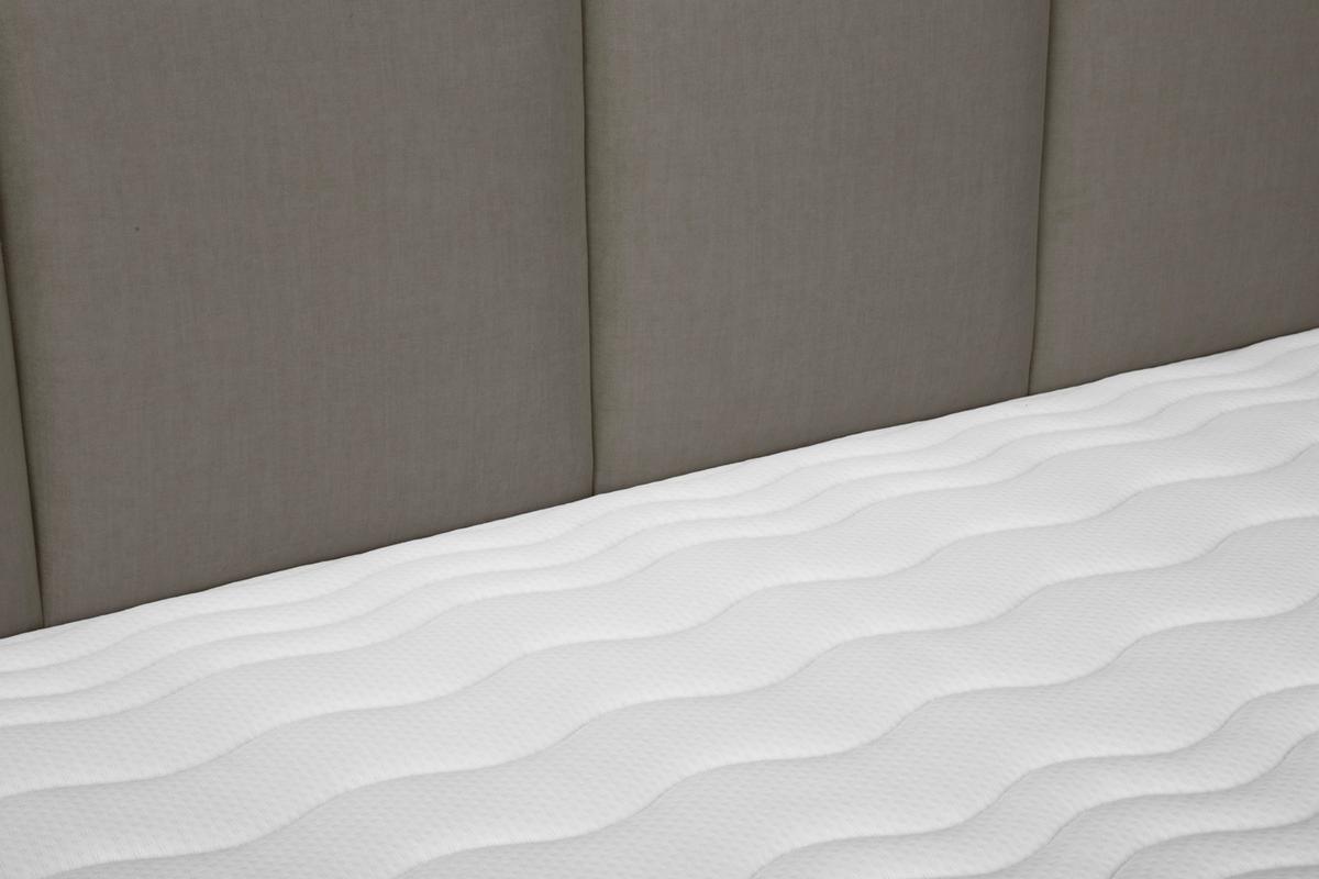 Boxspringbett Graz 180x200 cm Braun inkl. Topper - Alufarben/Braun, MODERN, Textil (180/200cm) - MID.YOU