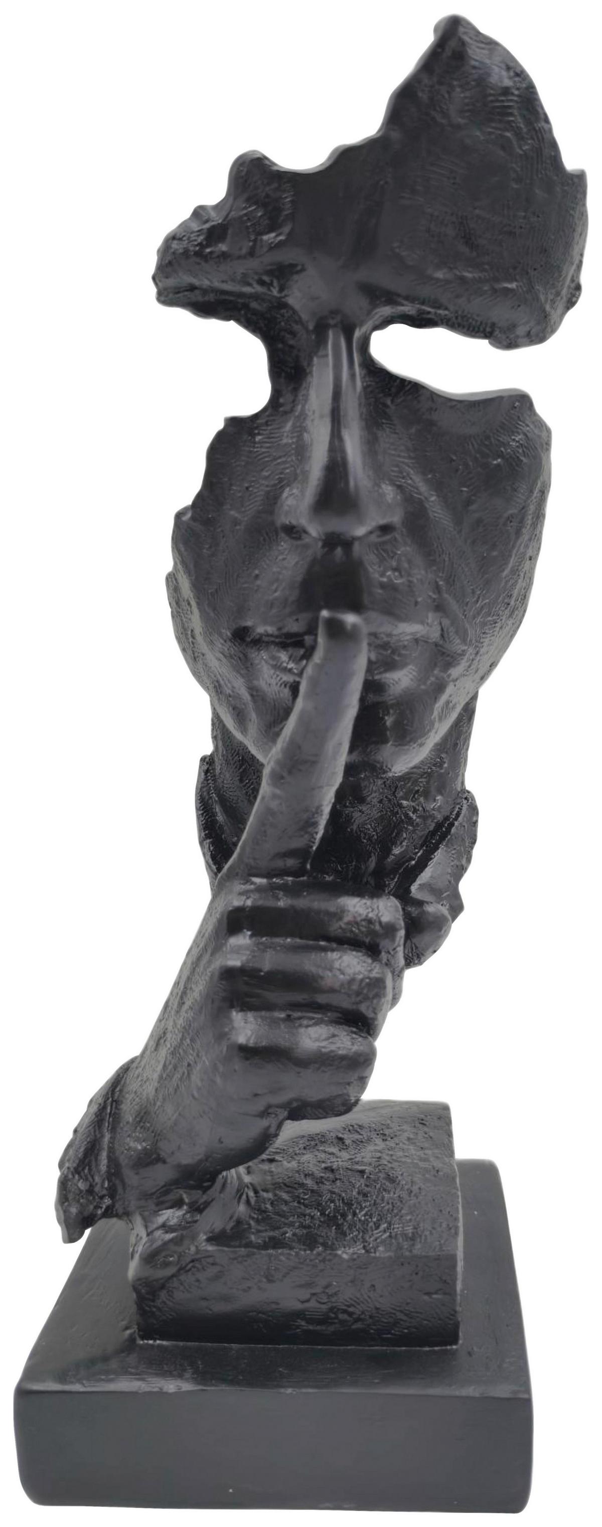 Soška NERON - černá, Moderní, přírodní materiály (13/32,5/12,5cm) - Mömax