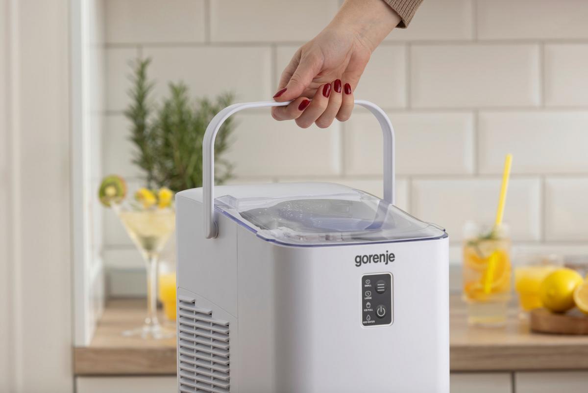 EISWÜRFELMASCHINE 120W - Weiß, Basics, Kunststoff/Metall (26,8/21,8/29cm) - Gorenje