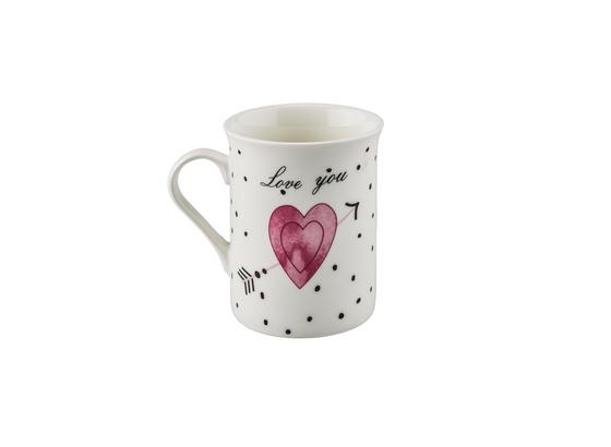 Kaffeebecher Mischella, ca. 280ml - Schwarz/Rosa, KONVENTIONELL, Keramik (7,8/9,8cm) - Luca Bessoni Kaffeebecher Mischella, ca. 280ml - Schwarz/Rosa, KONVENTIONELL, Keramik (7,8/9,8cm) - Luca Bessoni