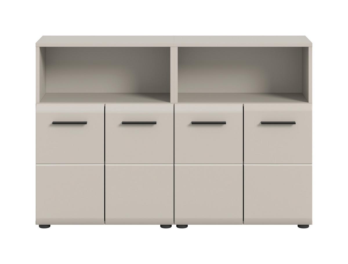 Badezimmer Ice Kaschmir B: 120cm - Kaschmir/Schwarz, Trend, Holzwerkstoff (120cm) - MID.YOU