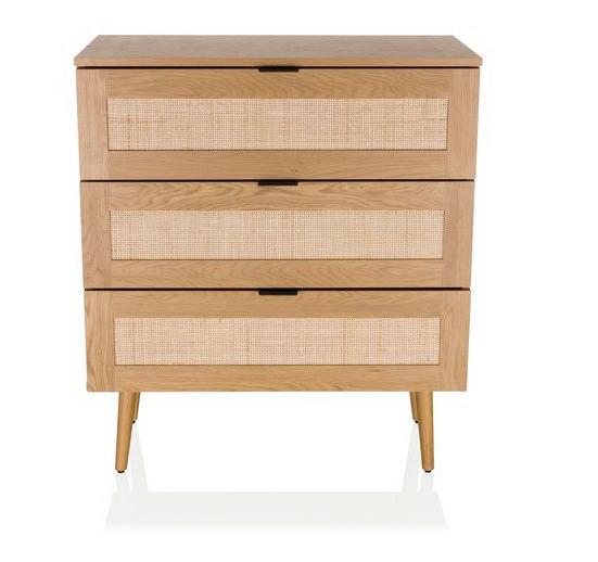 Kommode Boheo Eichefarben B: 80 Cm - Eichefarben, MODERN, Holzwerkstoff (80/90/40cm) - MID.YOU