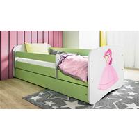 Kinder-/Juniorbett Babydreams inkl. Matratze 80x160 - Birkefarben/Weiß, MODERN, Holz/Holzwerkstoff (80/160cm) - MID.YOU
