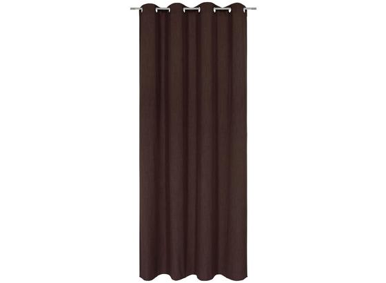 Závěs S Kroužky Ulli - hnědá, textil (140/245cm) - Mömax modern living Závěs S Kroužky Ulli - hnědá, textil (140/245cm) - Mömax modern living
