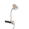 LED-Klemmleuchte Pongo Braun Beige B: 9,5 cm - Beige/Braun, Basics, Kunststoff/Metall (33/9,5/32cm)