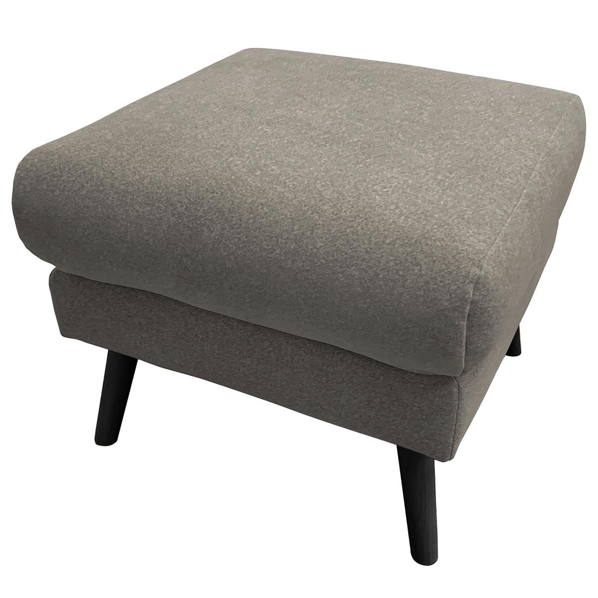 Hocker Tromso Grau B: 61 cm - Schwarz/Grau, Design, Textil (61/49/65cm) - Livetastic