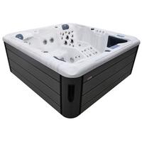 Whirlpool Lucca Grauweiß B: 220 Cm - Grauweiß, KONVENTIONELL, Kunststoff (220/220/95cm) - Sanotechnik