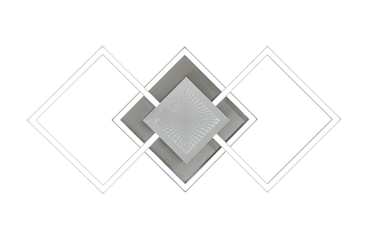 Led-deckenleuchte Tiziana - Chromfarben/Silberfarben, MODERN, Kunststoff/Metall (75cm) - Luca Bessoni