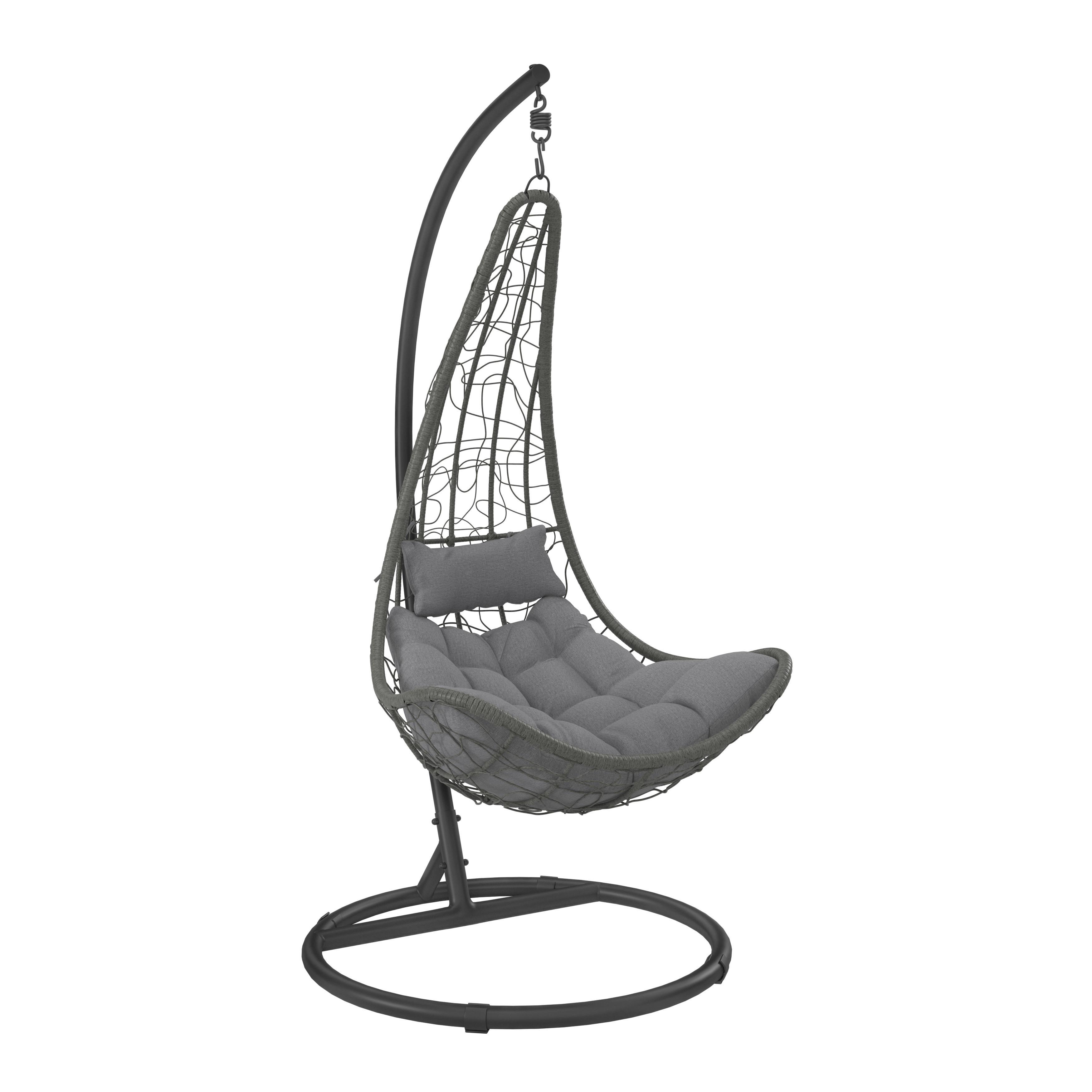 Hängesessel mit Gestell Korinth mit Kissen
