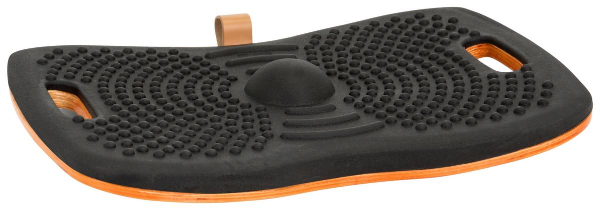 Balance Board Activ - Schwarz/Orange, Basics, Holzwerkstoff/Kunststoff (50/5/35cm) - MID.YOU