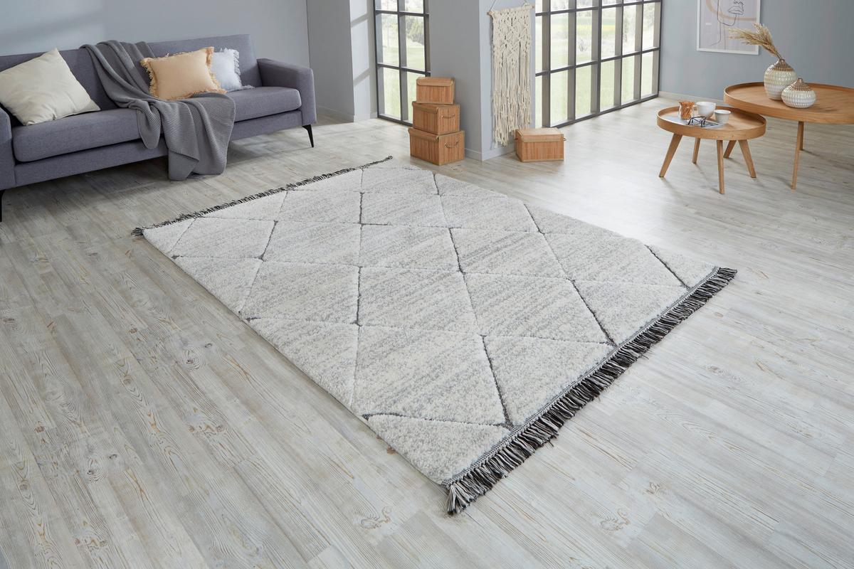 Hochflor Teppich Creme Avelia 80x150 Cm - Creme, Basics, Textil (80/150cm) - James Wood
