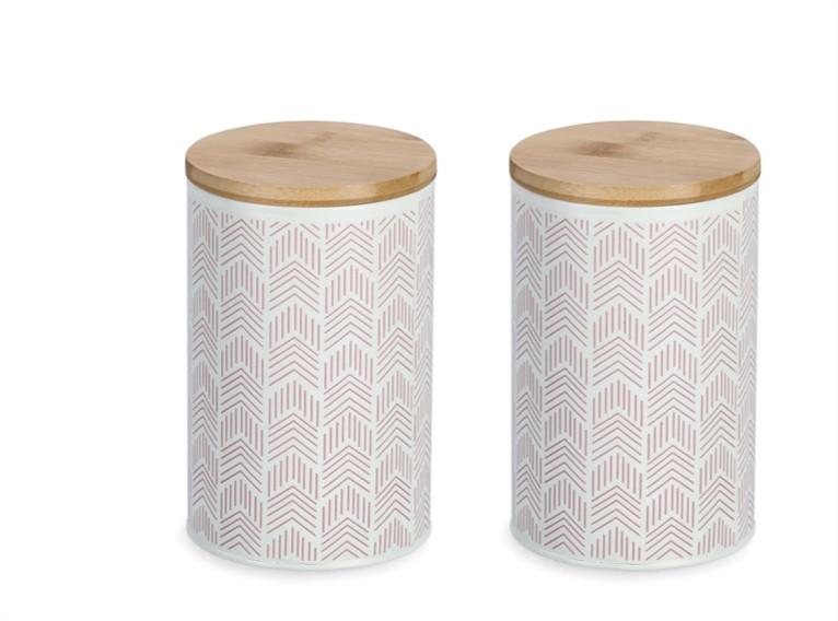 VORRATSDOSE 50597 - Rosa, Basics (10,5/10,5/16,5cm) - Zeller Present