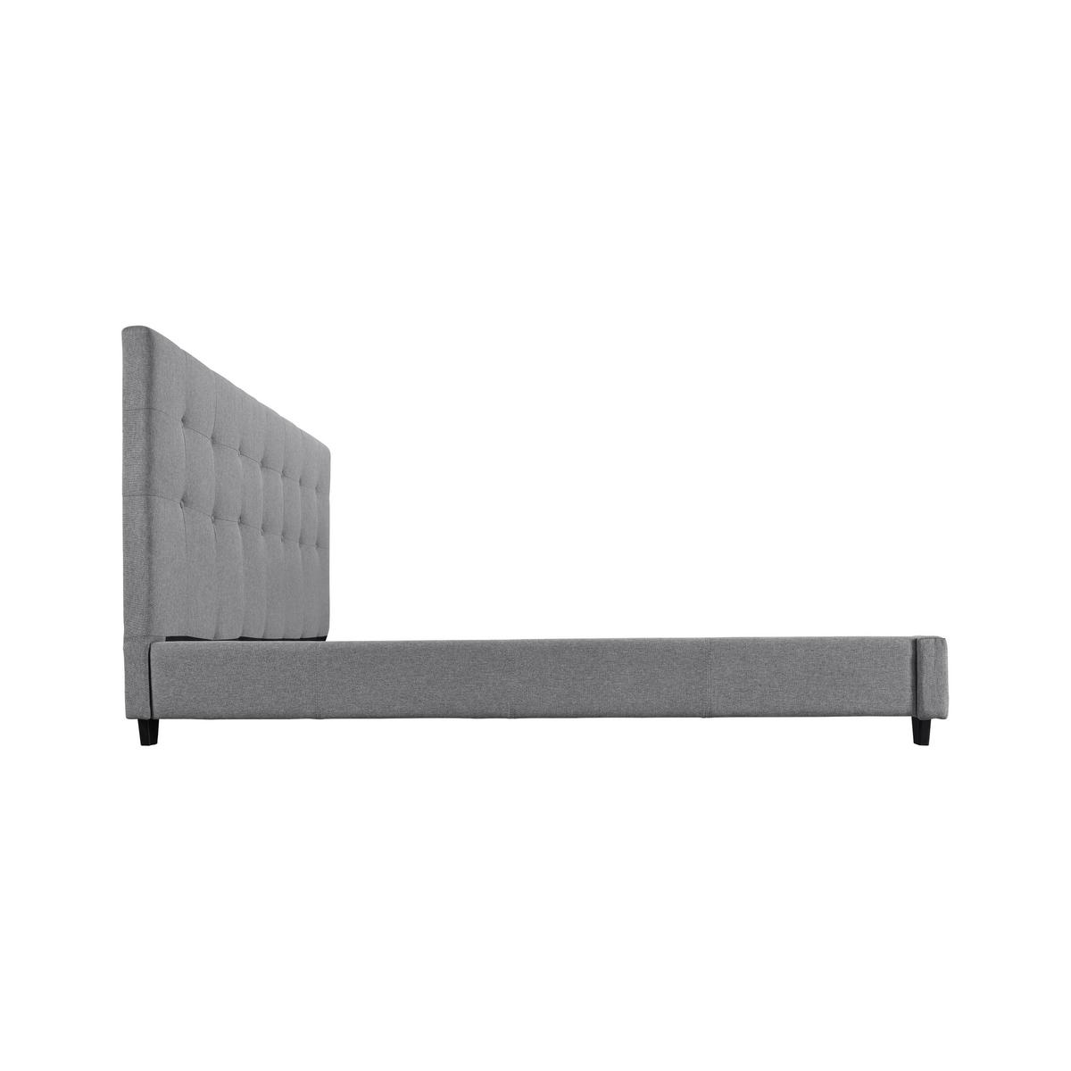 Manželská postel Frederico, 180x200, světle šedá - černá/světle šedá, Moderní, dřevo/kompozitní dřevo (180/200cm) - Bessagi Home