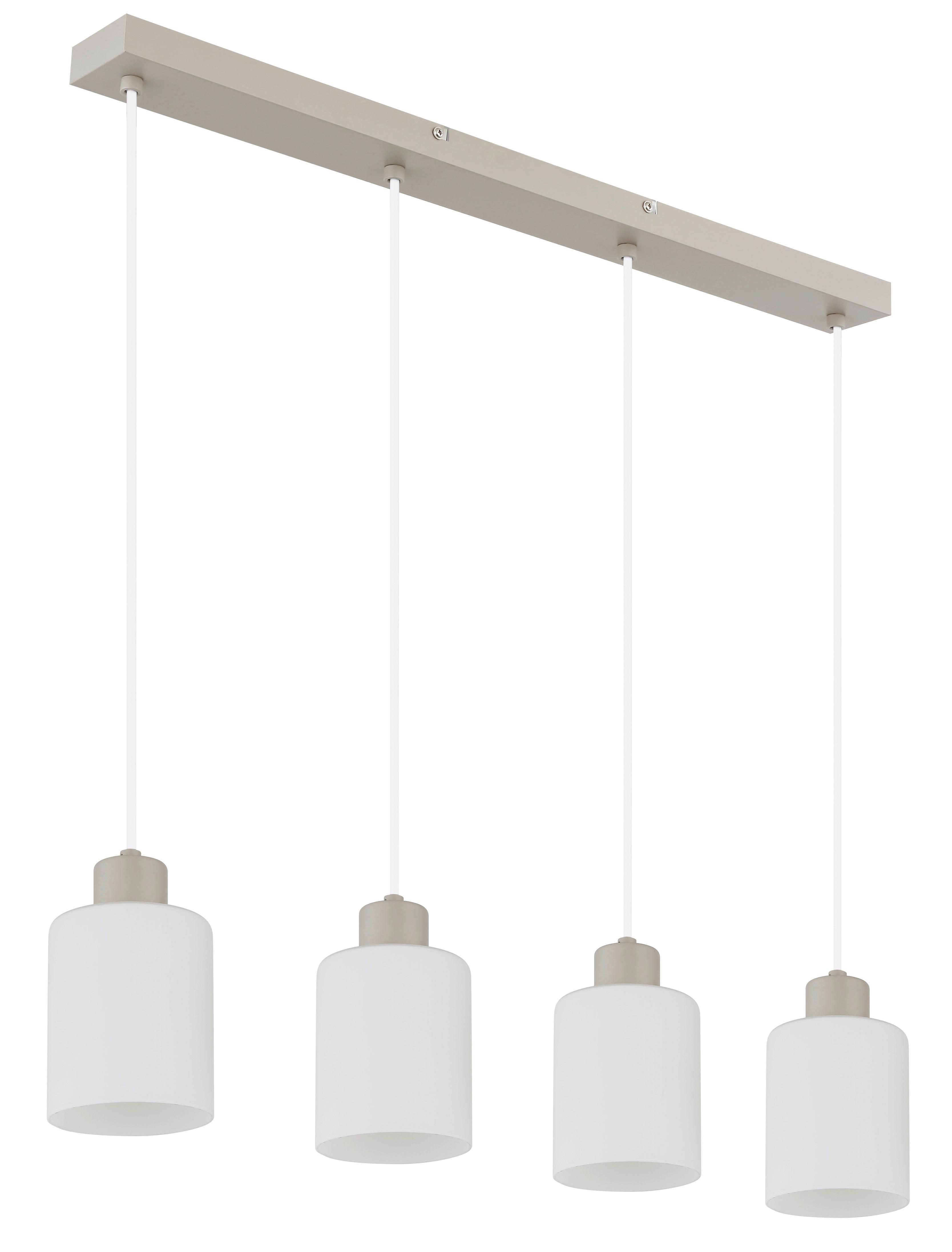 Függőlámpa 54114-4h Trent - fekete/szürke, Design, műanyag/üveg (70/10/120cm) - Globo