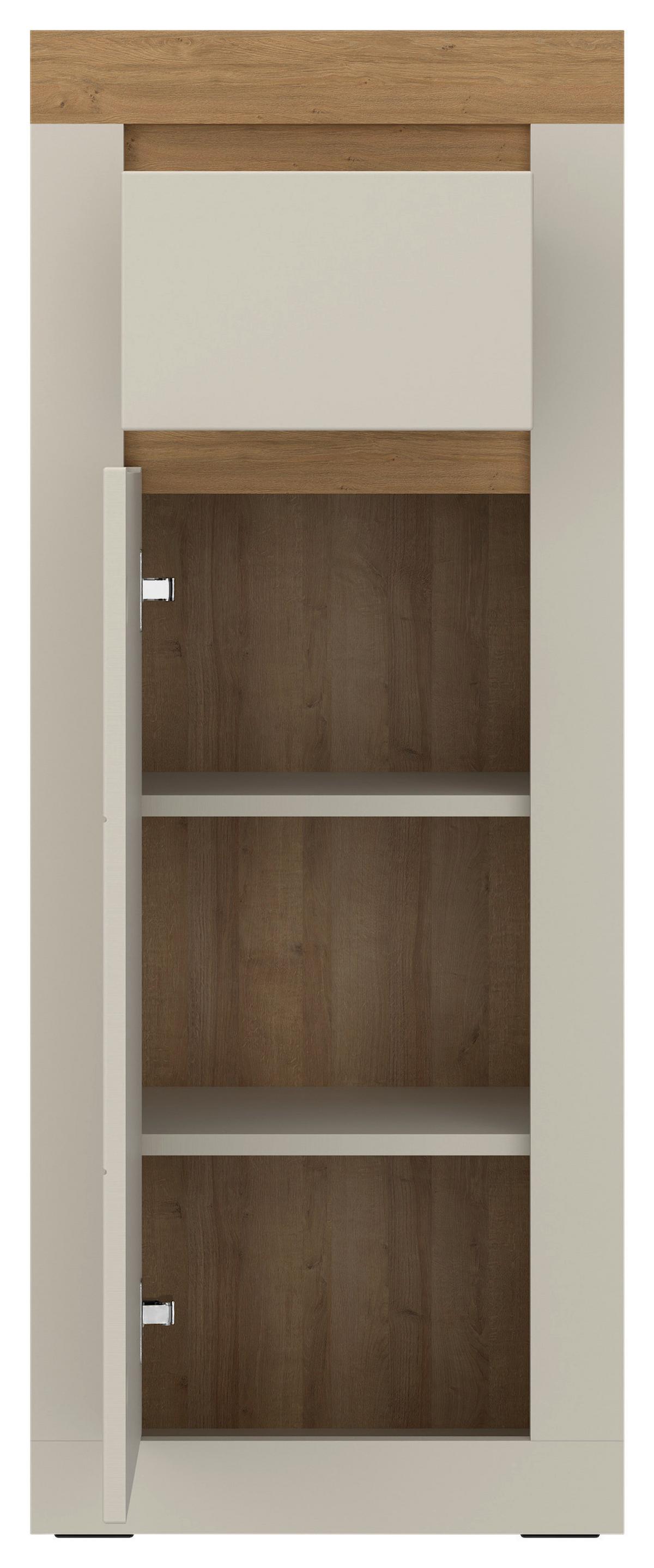 Unterschrank Naxxar Eichefarben Kaschmir B: 44,5cm - Kaschmir/Eichefarben, MODERN, Holzwerkstoff (44,5/113,5/31,6cm)