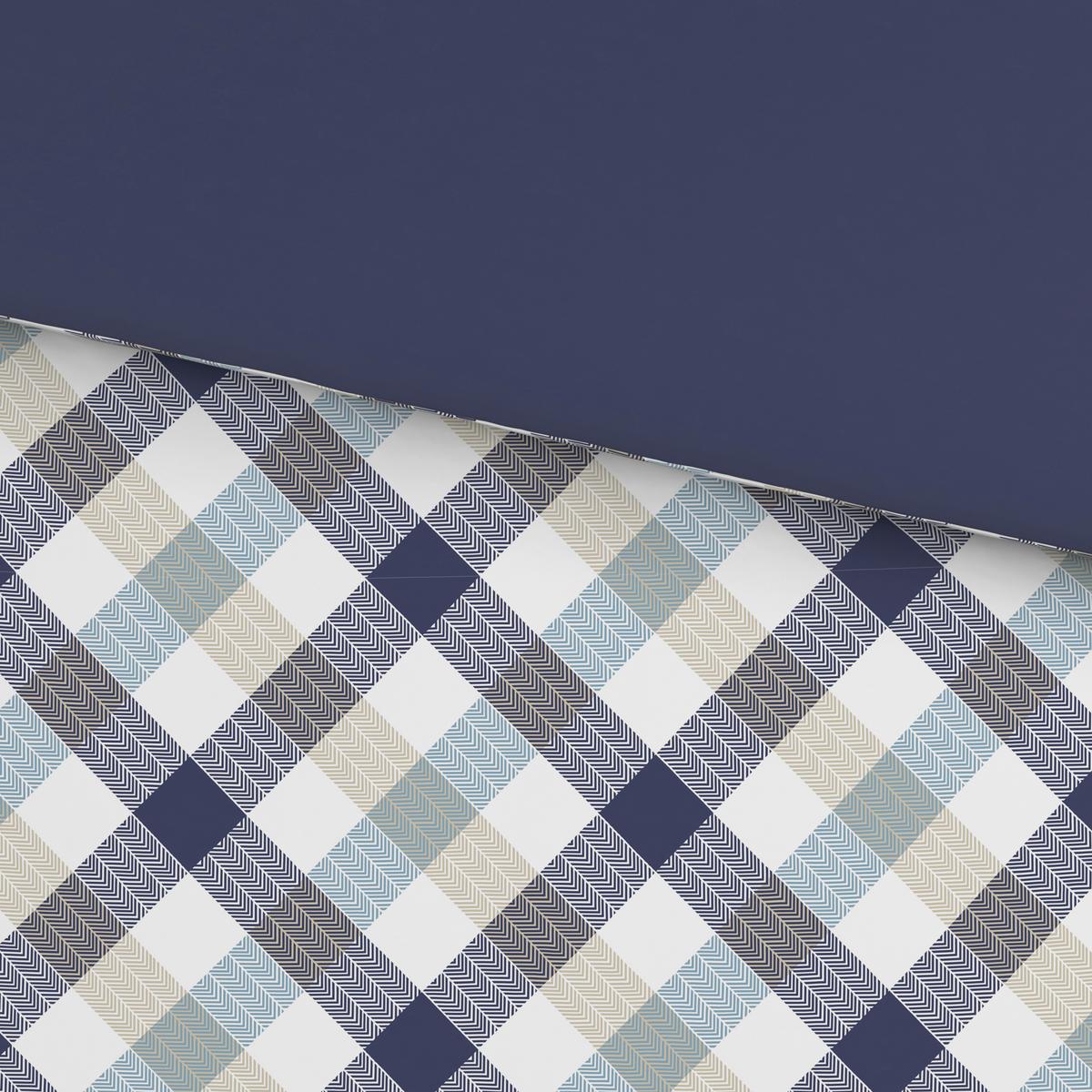 Bettwäsche Montreal - Blau/Beige, MODERN, Textil - Luca Bessoni