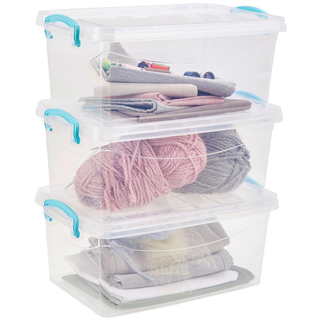 Aufbewahrungsbox Daris mit Deckel 3er-Set Je 8,5 L