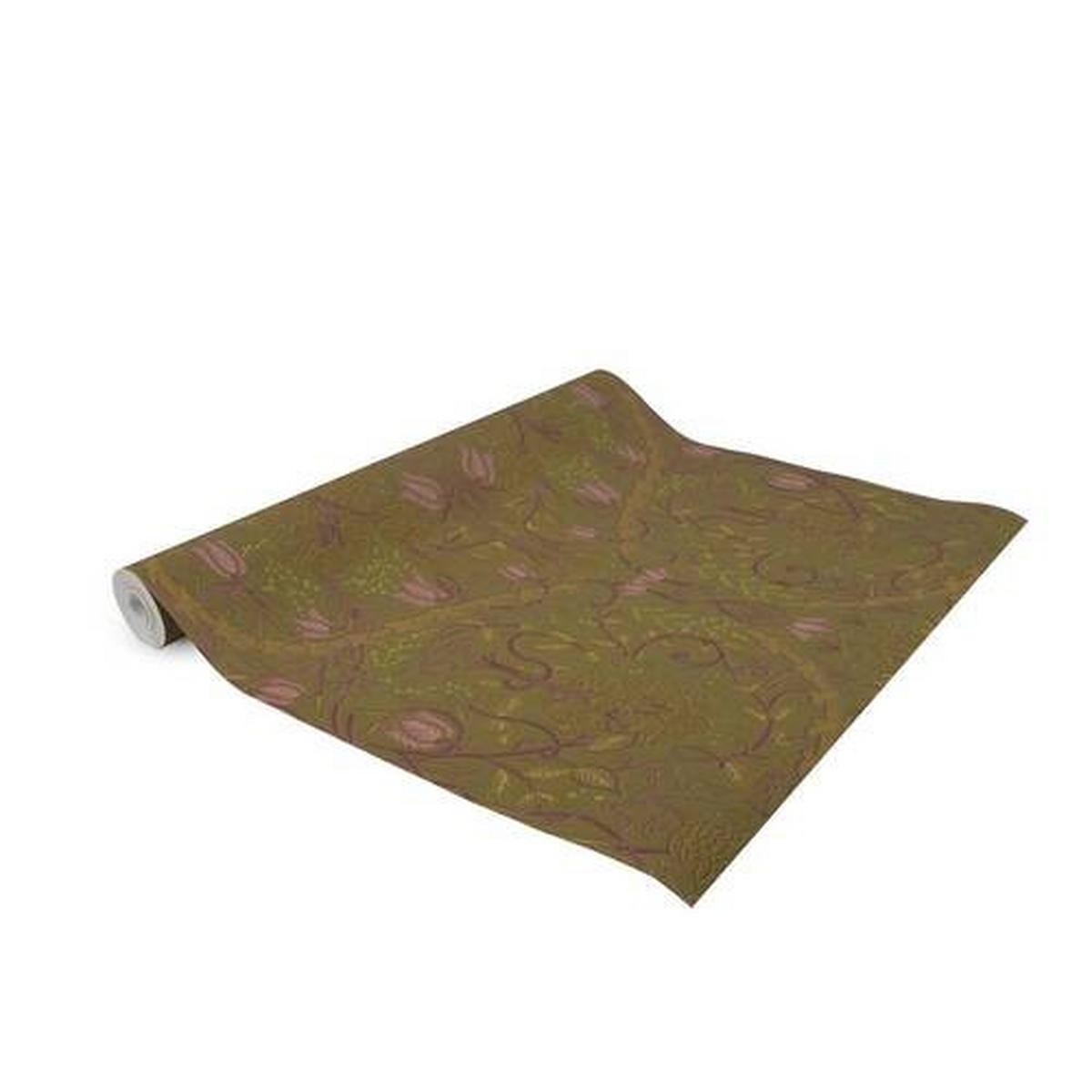Vliestapete Blume Gelb B: 52 cm - Gelb, Basics, Papier/Kunststoff (52/1000cm)