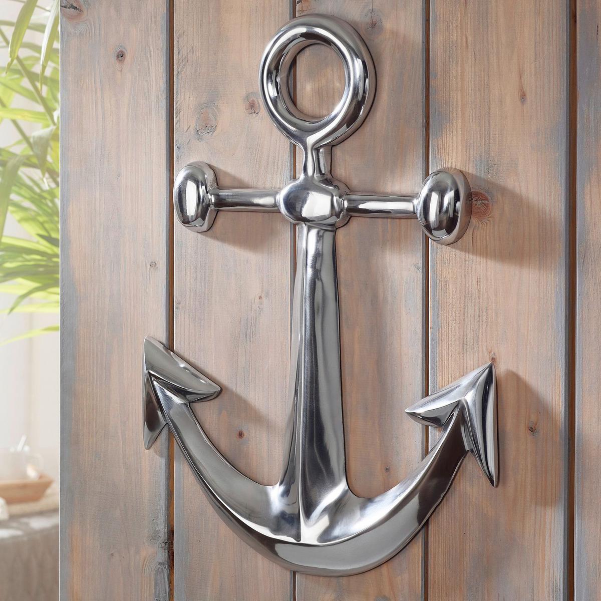 Wanddeko Wohnling Silberfarben B: 40 cm - Silberfarben, MODERN, Metall (40/62,5/3,5cm) - MID.YOU