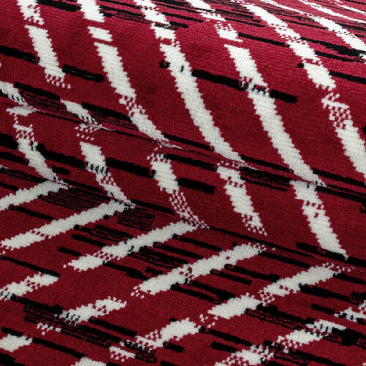 Webteppich Rot Naturfaser Base 140x200 cm - Rot, Design, Textil (140/200cm)